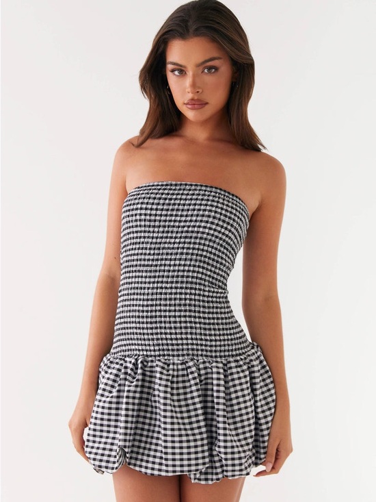 Peppermayo Dresses & Skirts - Martell Mini Dress - Black Gingham